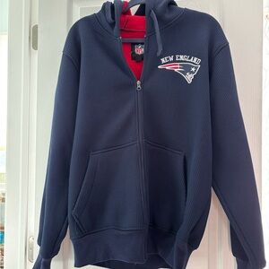 NFL New England Patriots Navy and Red fleece lined Jacket
